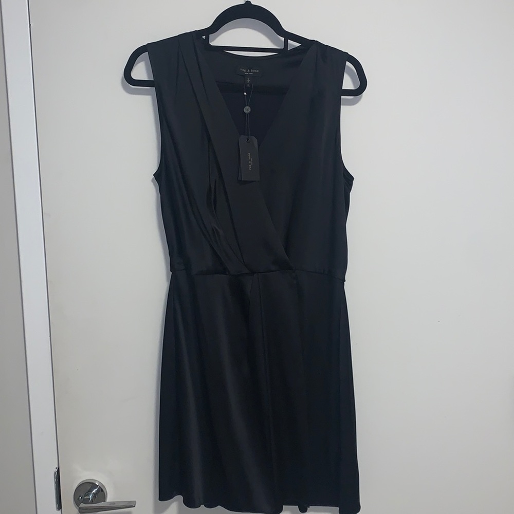New Rag & Bone S Silk Wrap Dress with Clasp